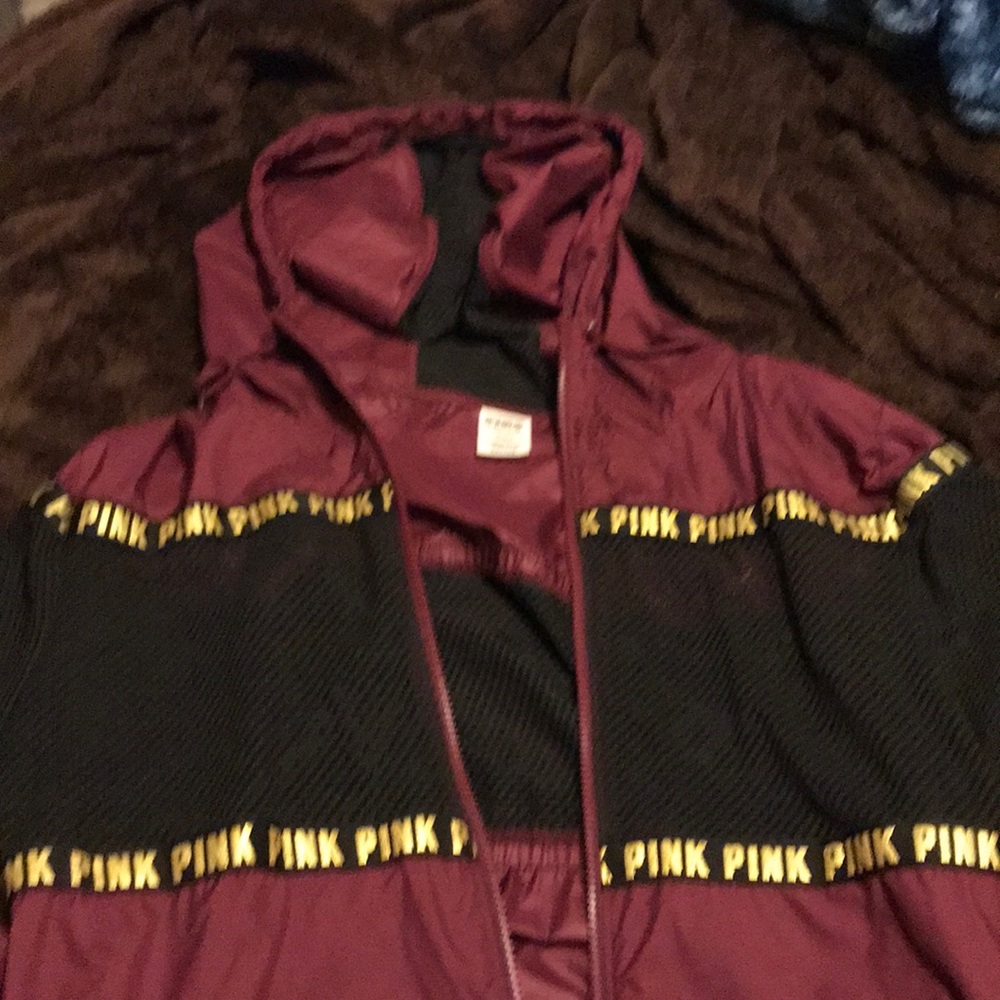 VS PINK mesh hoodie rain jacket. NWOT.